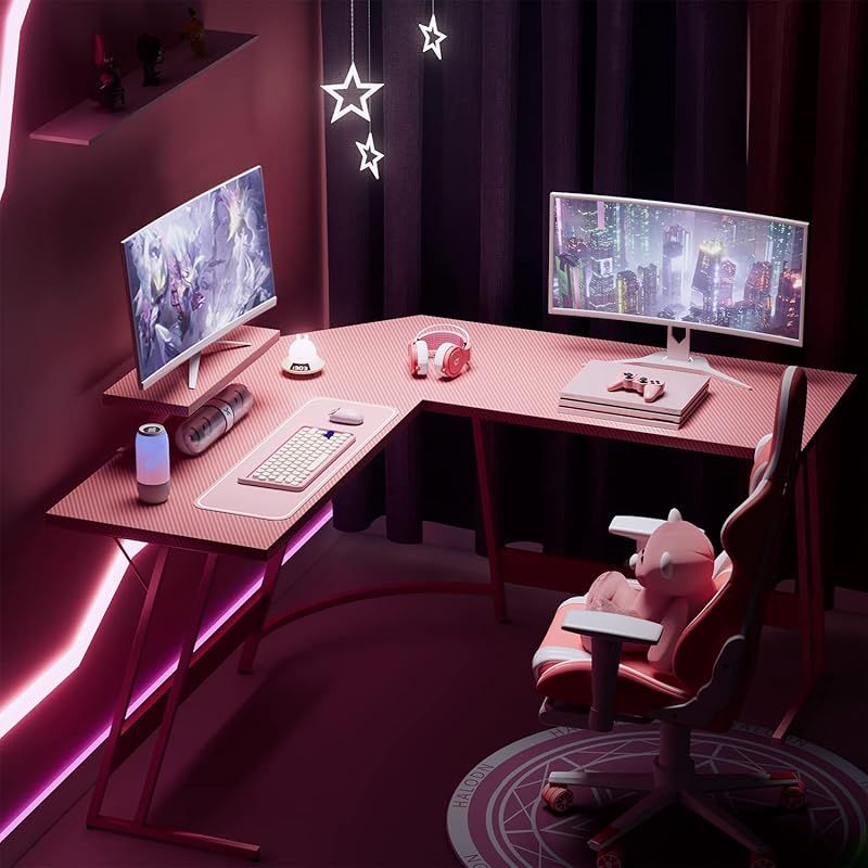 L字デスク PCデスク ゲーミングデスク Amazon | CubiCubi l字デスク パソコンデスク ゲーミングデスク