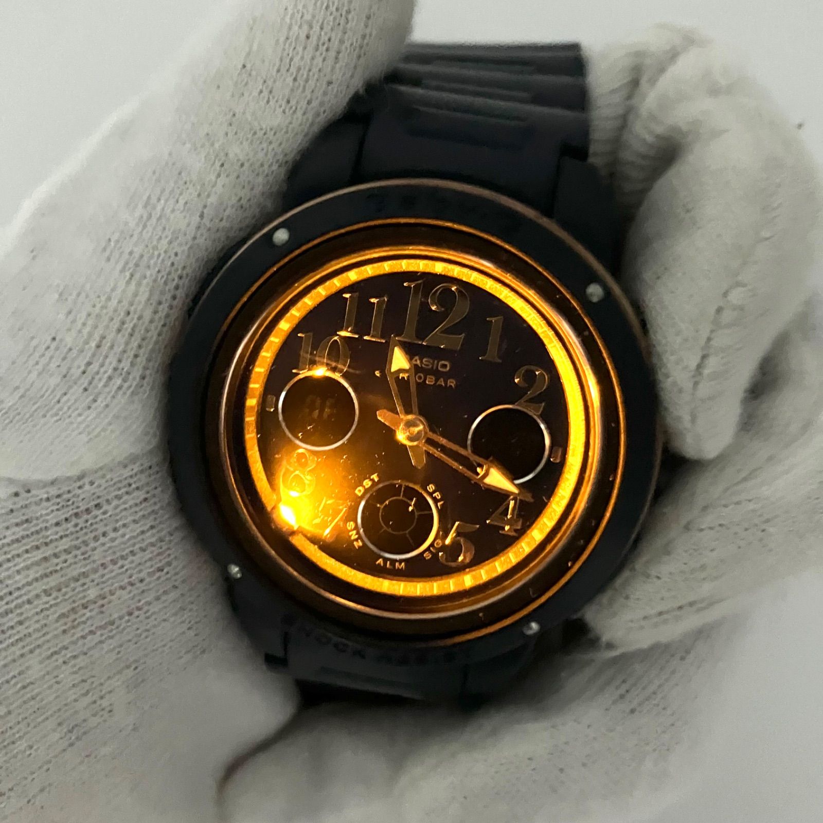 ✨稼働品✨CASIO BABY-G Navy & Brown BGA-150PG-2B2JF - メルカリ