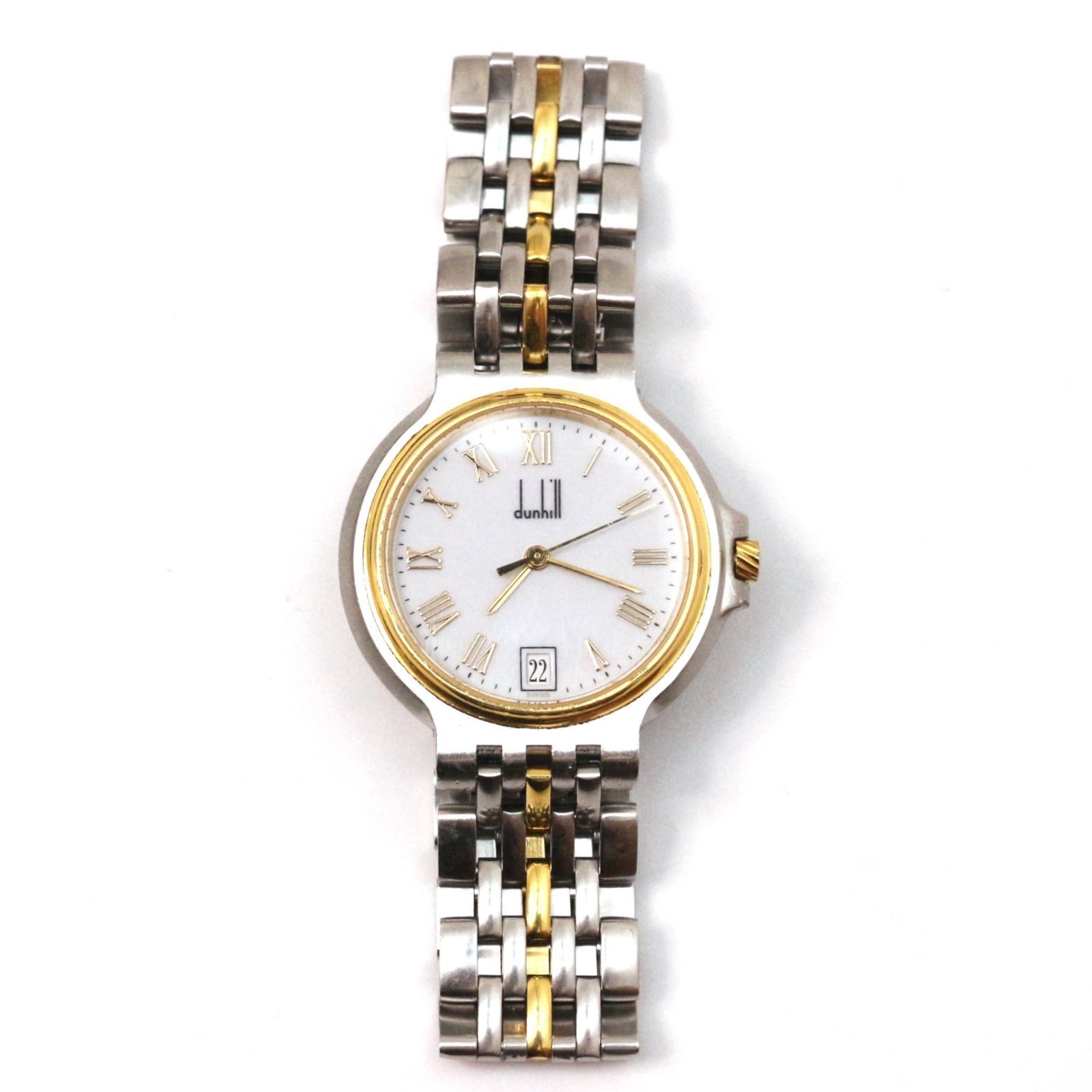 ダンヒル エリート elite 腕時計 ウォッチ watch 金無垢 白文字 ダンヒル エリート elite 腕時計 ウォッチ watch 金無垢 白文字