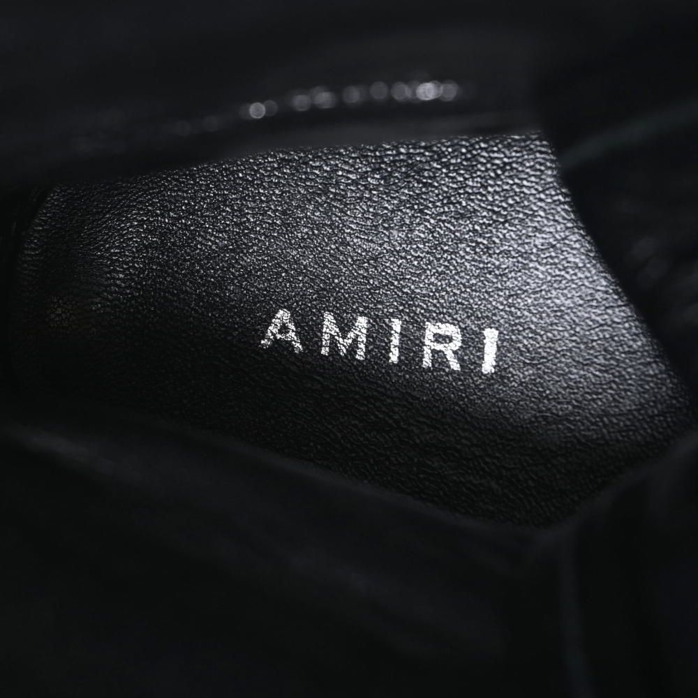 AMIRI バンダナ ベルト チェーン ハイカット スニーカー 44 ブラック アミリ