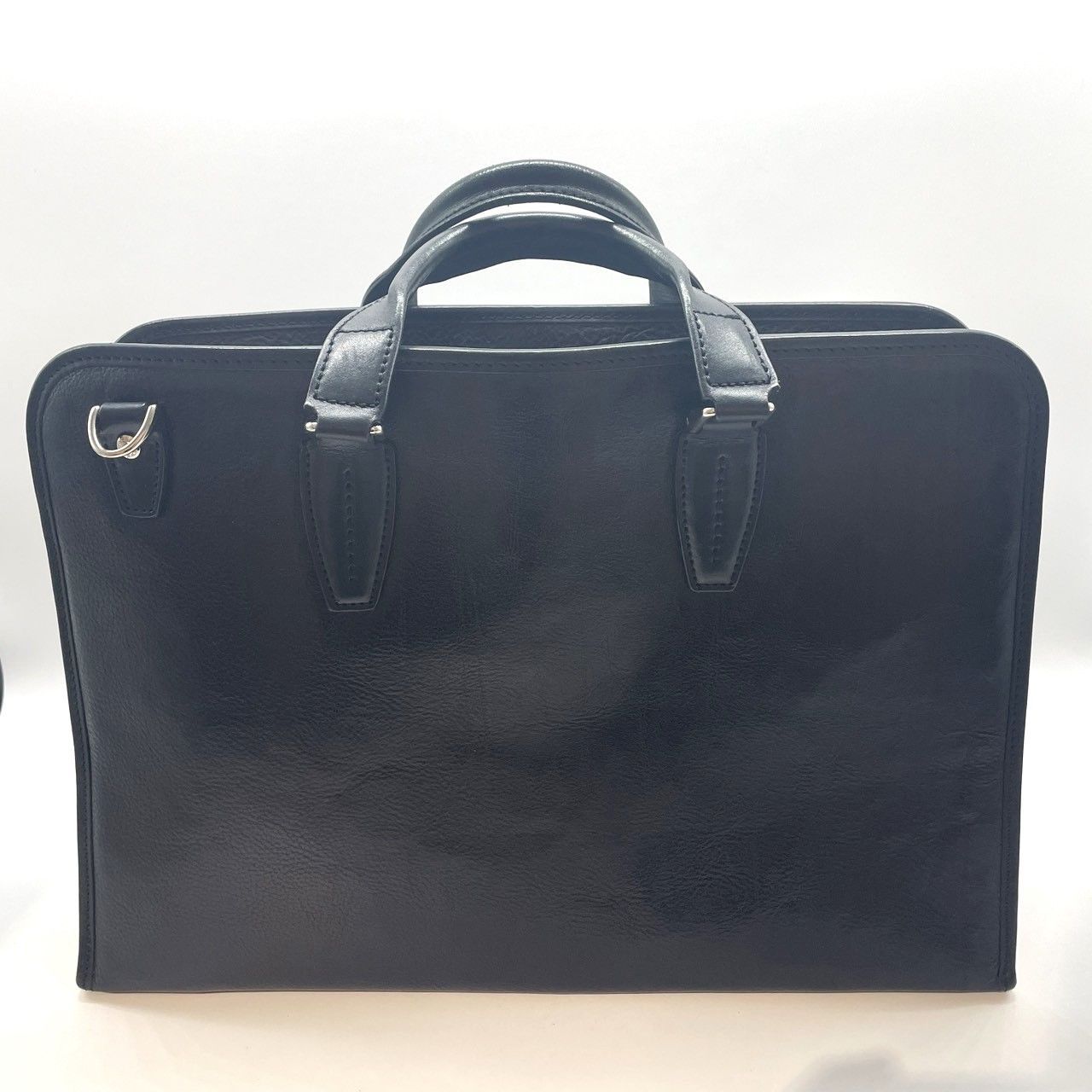 美品】万双 マンソウ トートバッグ ビジネス ブライドルレザー A4