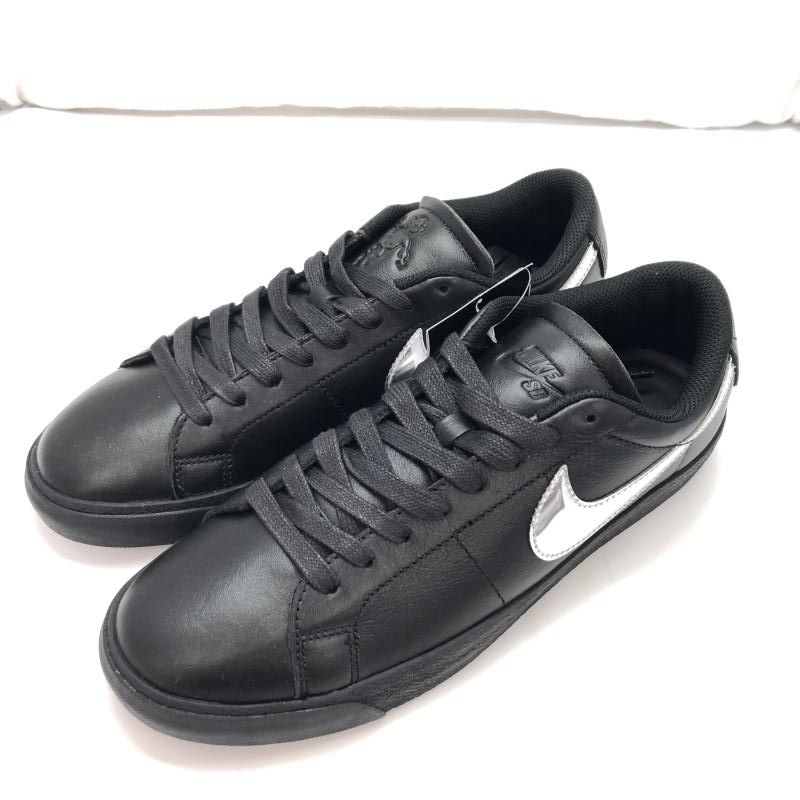 NIKE × Dancer Skateboards Zoom Blazer Low QS Black and Metallic Silver サイズ27cm HJ6703-001 黒 91