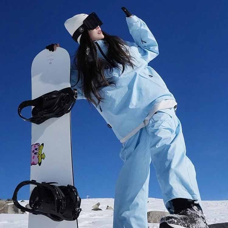 パンツ レディース 上下セット スノーボードウェア 厚手 中綿