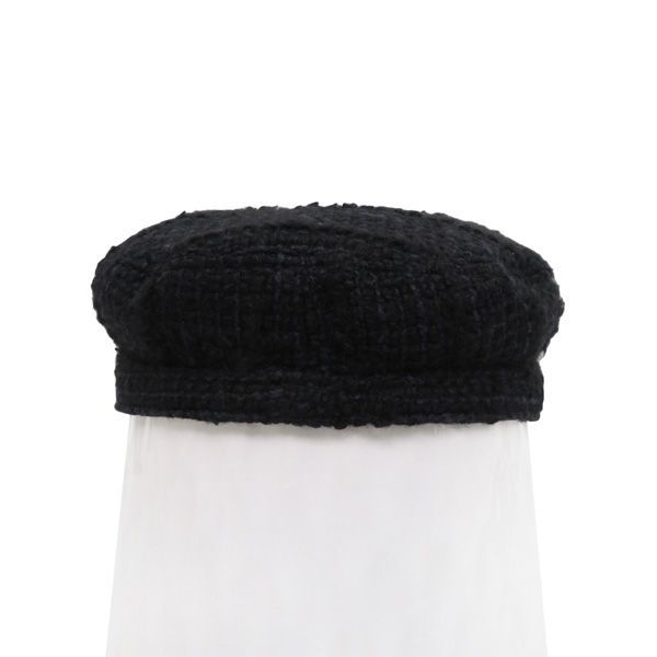 美品 CHANEL シャネル CC ココマーク ツイード キャスケット
