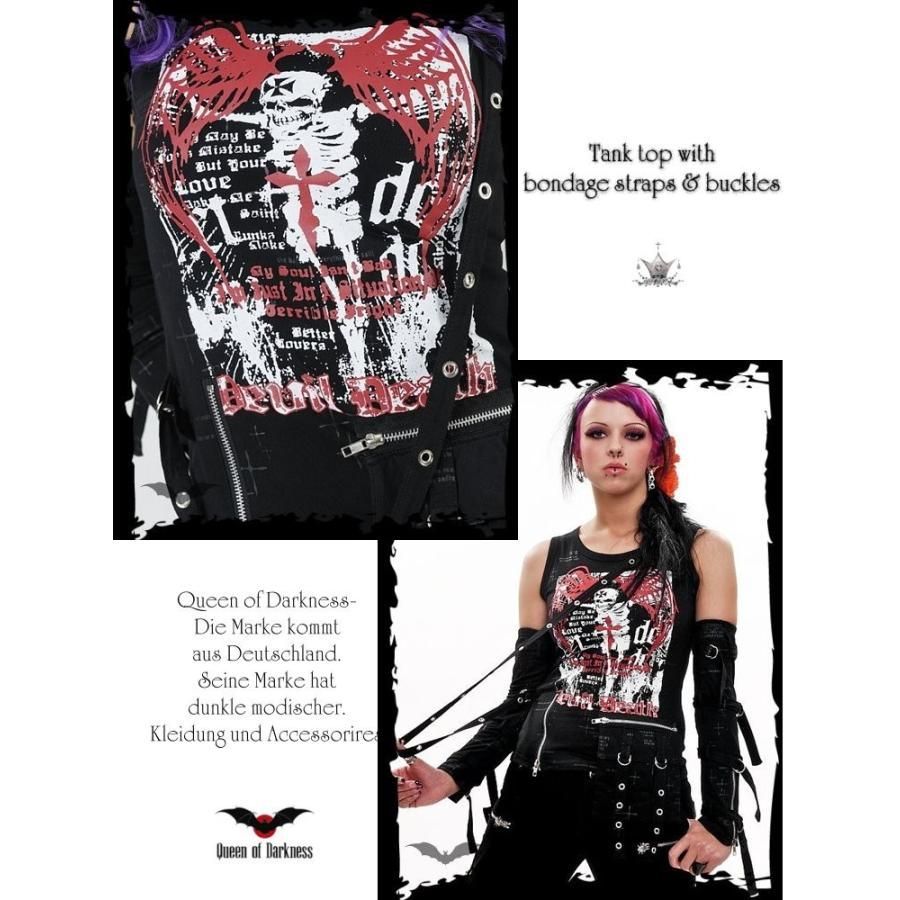 パンクロック ファッション アームカバー&ポケット付きタンクトップ 服 レディース|wot270