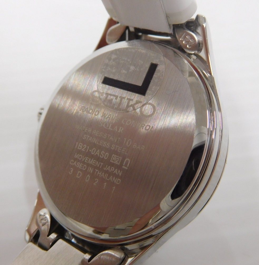 SEIKO セイコー ソーラー 電波 腕時計 1B21-0AS0 中古囗T巛 - メルカリ