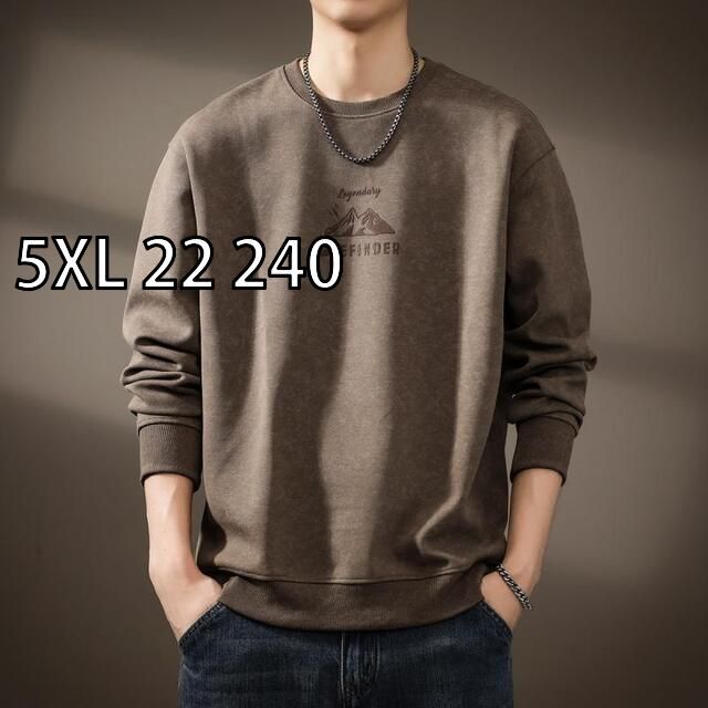[5XL 22 240 ]メンズ ファッション 服  オシャレ シンプル 大人 かっこいい 大きいサイズ ストリート 紳士服  ハイエンド アメリカン ヘビー タイダイ柄 ラウンドネック プリント スウェット シ