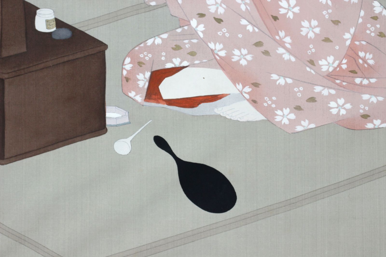 ★太巻二重箱入【游鯉　錦鯉】熊崎辰星 真作◆絹本肉筆　共箱付　日本画　こい　掛軸 ☆太巻二重箱入【游鯉 錦鯉】熊崎辰星 真作◇絹本肉筆 共箱付 日本画