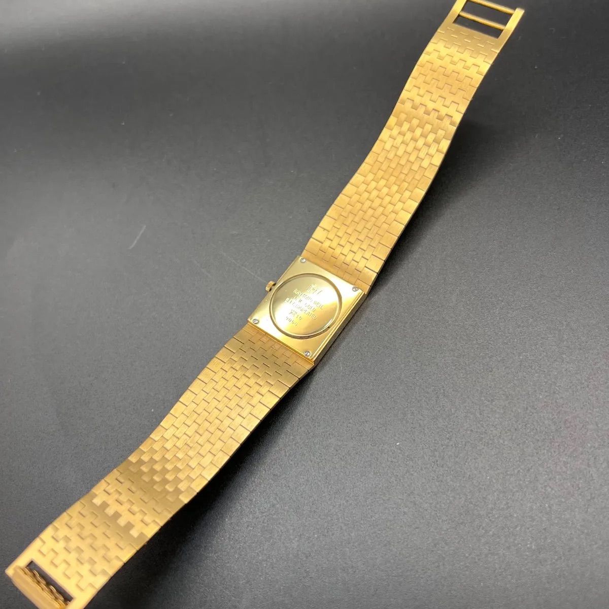 【稼働品】レイモンドウィル■レディースウォッチ 55 RAYMOND WEIL レイモンド ウィル 9058 18K ELECTROPLATED スクエア