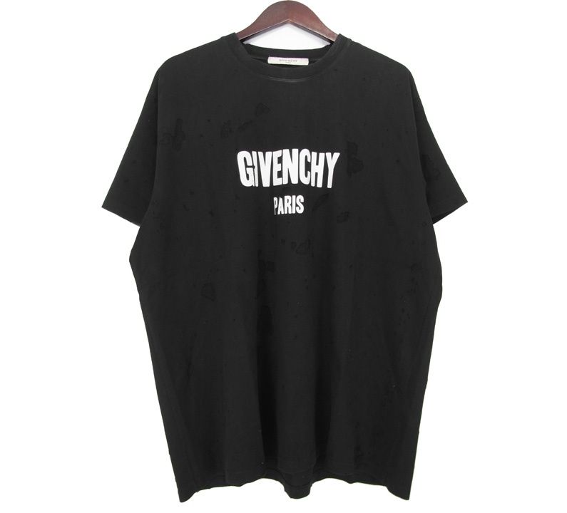 ジバンシィ GIVENCHY 【 BM70383Y0B 】 フロント ロゴ デストロイ加工 半袖 Tシャツ w20130 - メルカリ