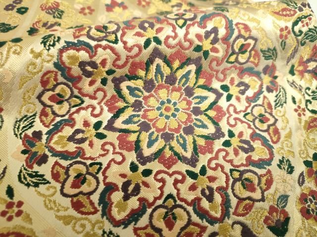 平和屋着物○老舗織元 泰生織物 六通柄袋帯 唐織 立涌正