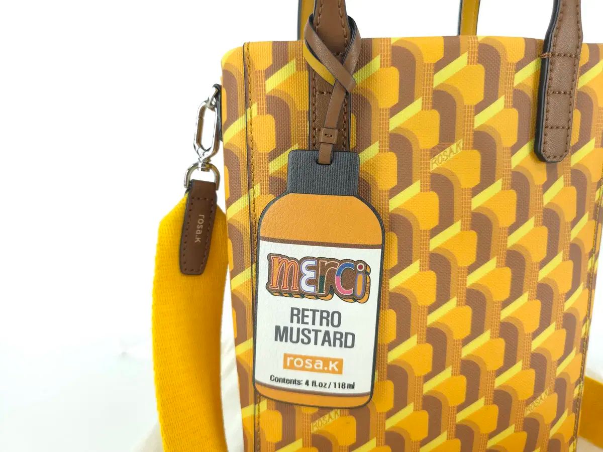 ROSA K ROSA.K ロサケイ 黄色 カバス モノートラム トートバッグ クロスバッグ