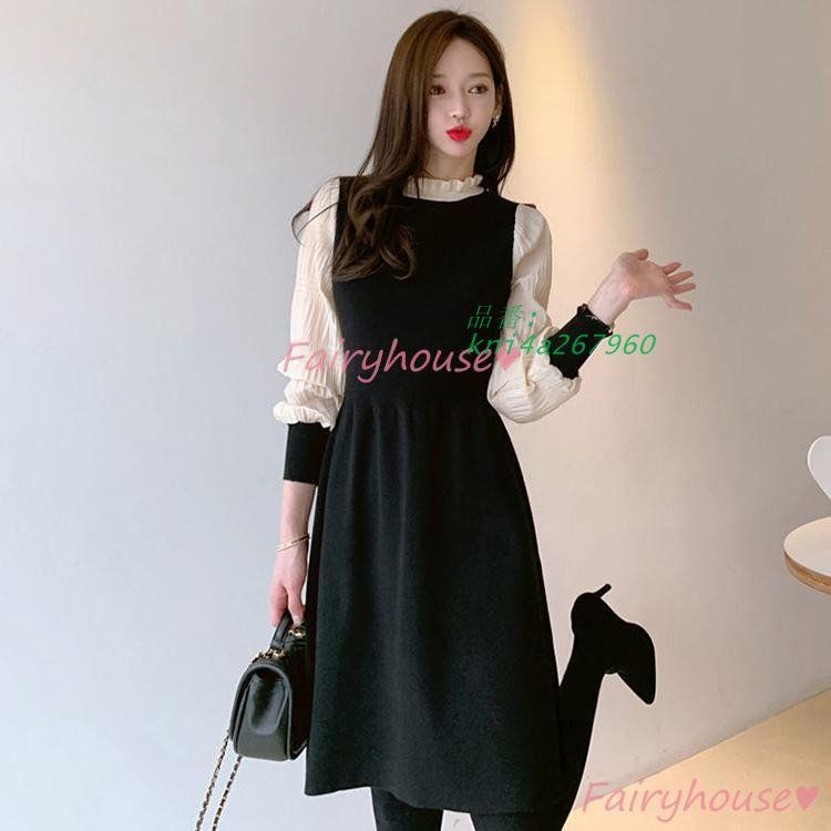 膝丈ワンピース