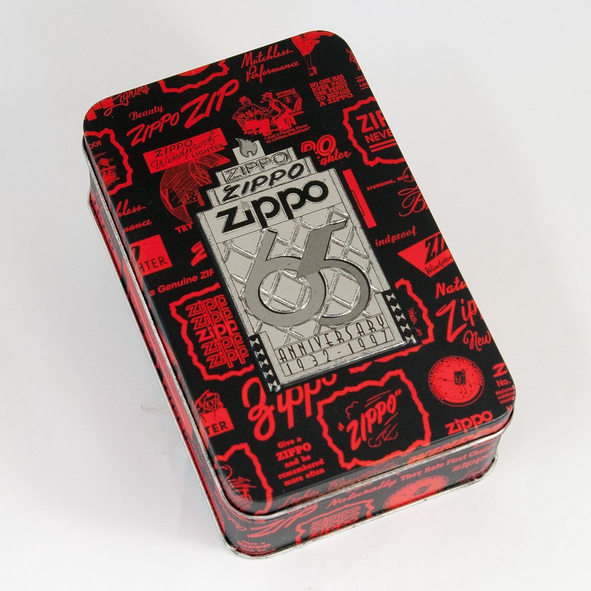 ZIPPO 65周年 1997年限定版 コレクターズアイテム メタル貼り付け