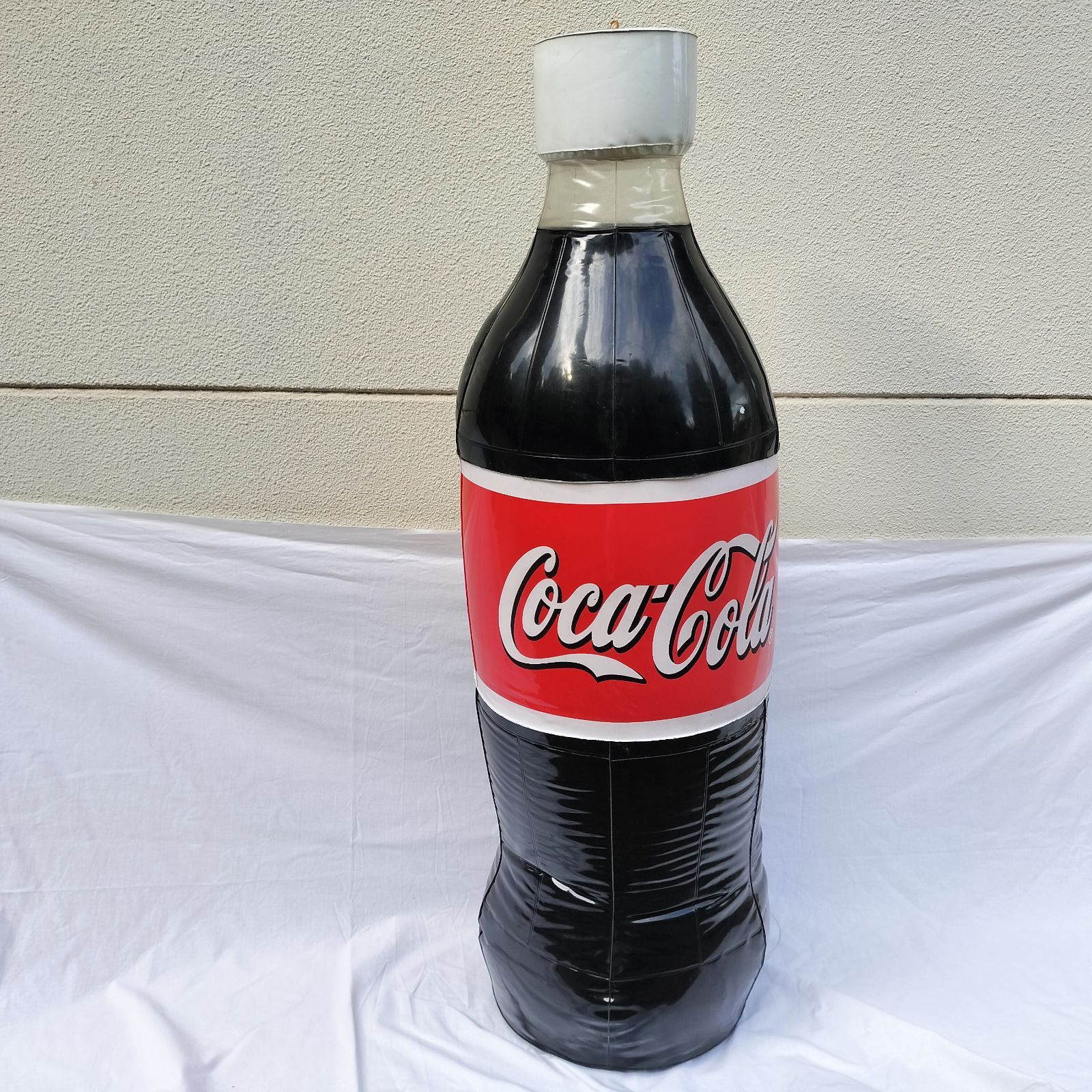 超希少】コカ・コーラ 風船看板 126cm 巨大ボトル型 エアサインボード