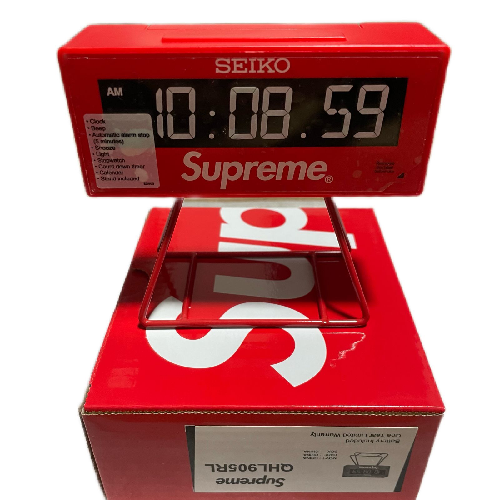 インテリア時計 Supreme / Seiko Marathon Clock  Red Supreme/Seiko Marathon Clock - UG.SHAFT