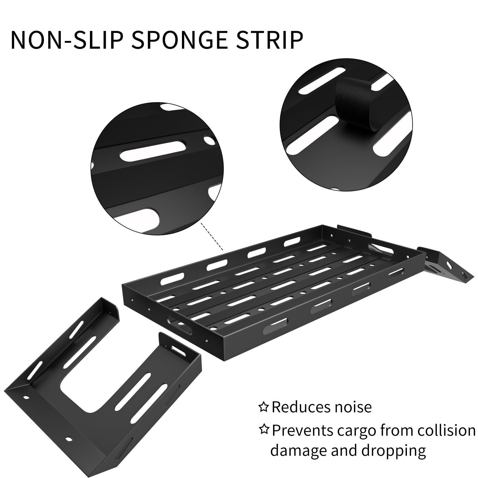 ジープ ラングラー JL 2018年以降対応 アルミ製 リアカーゴラック 後部収納ラック ブラックCYB223再 げ