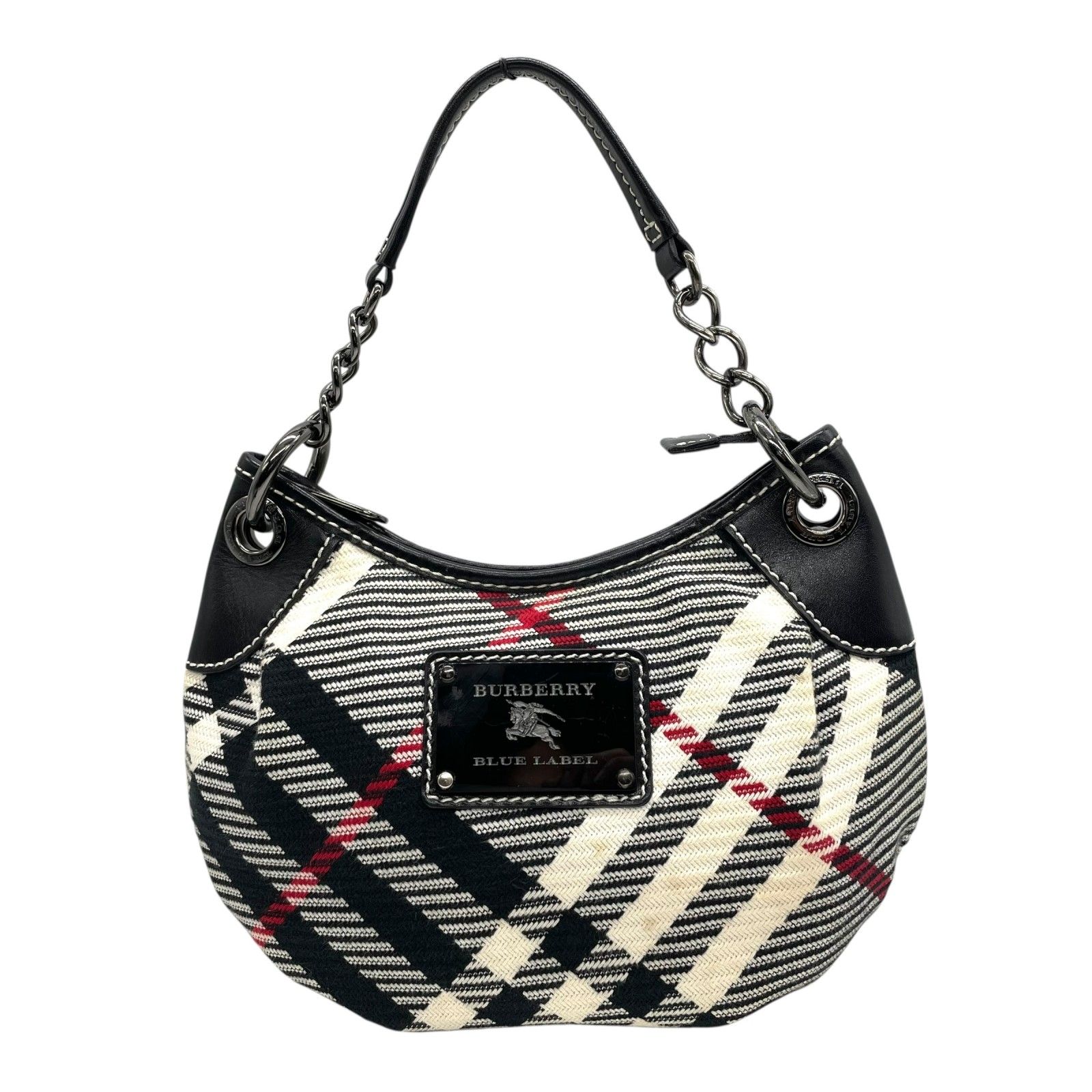 Burberry チェック柄 ハンドバッグ blue label ブルーレーベル