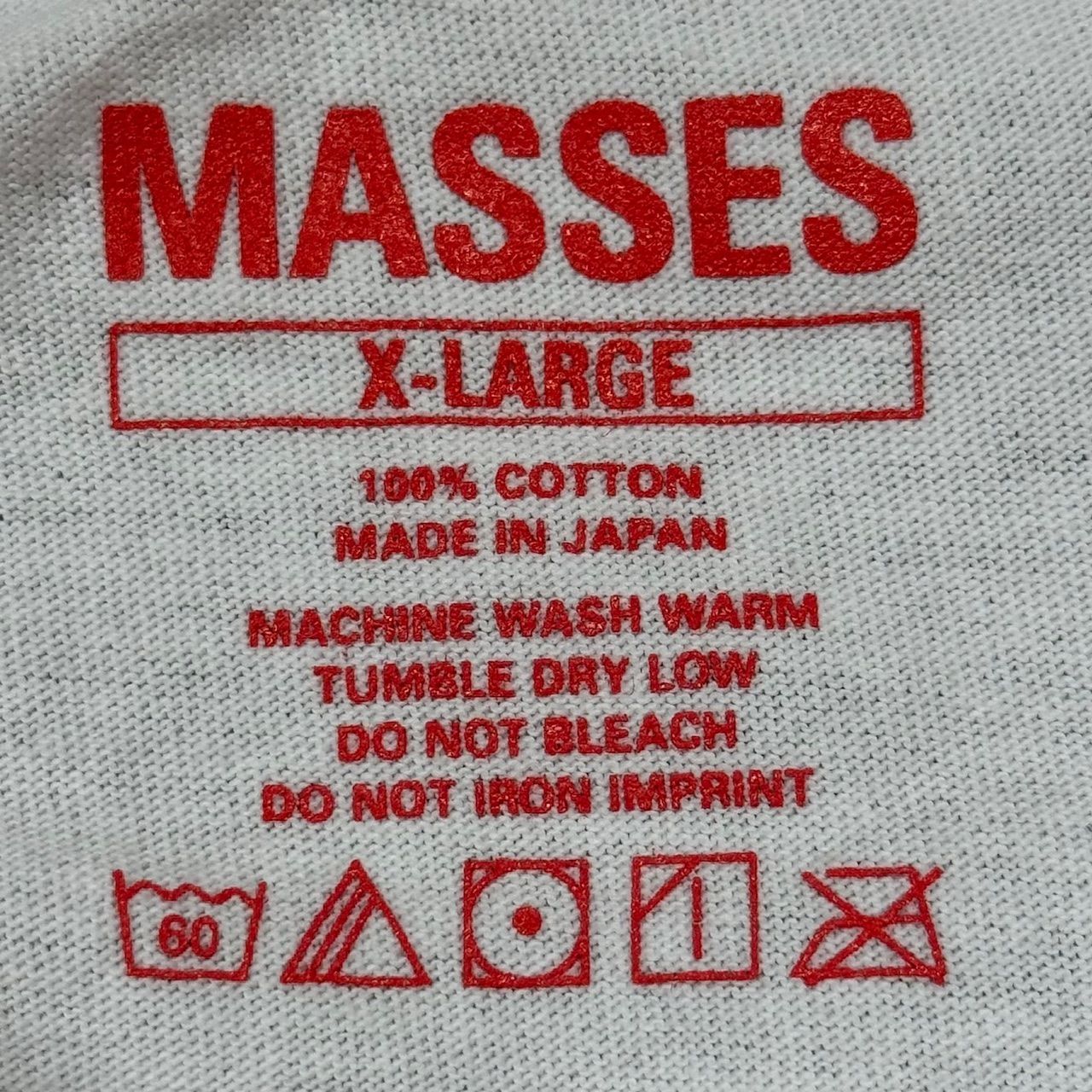 参考上代12100円 未使用品 MASSES T-SHIRT L/S MSSM MSSM ロング