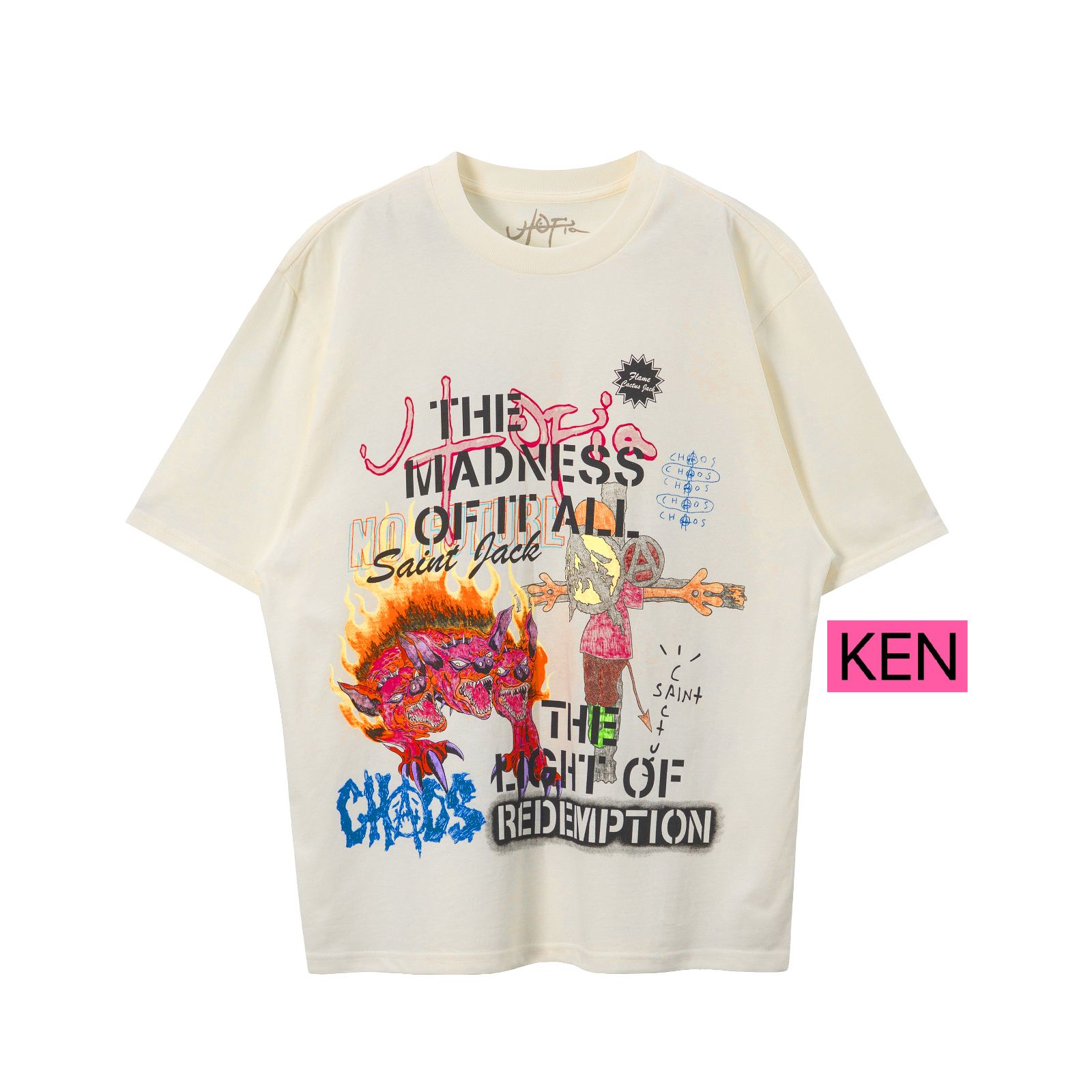 Travis Scott Utopia x St Michael 3A Tee White Men's - SS23 - US