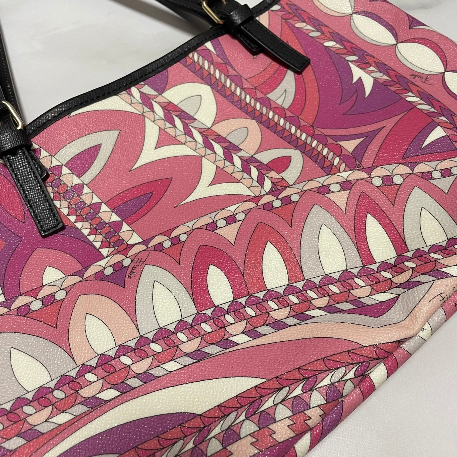 美品】EMILIO PUCCI エミリオプッチ ハンドバッグ - メルカリ