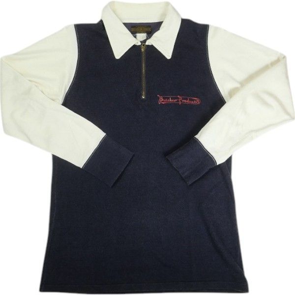 Size フリー At Last ＆ Co アットラスト|BUTCHER PRODUCTS ブッチャープロダクツ Athletic Jersey ロンT 紺白 -良い 20817906