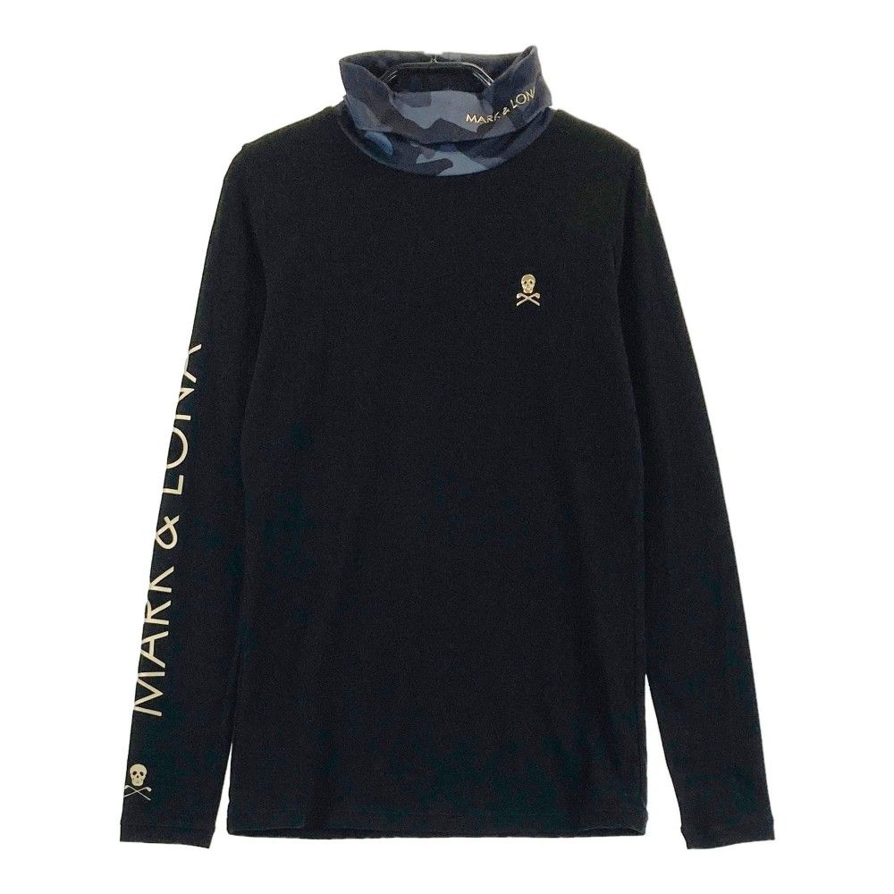 サイズ：36 MARK&amp;LONA マークアンドロナ  裏起毛 長袖Tシャツ  ネイビー系 [240101450912] ゴルフウェア レディース ストスト MARK&LONA マークアンドロナ 裏起毛 長袖Tシャツ ネイビー系 36