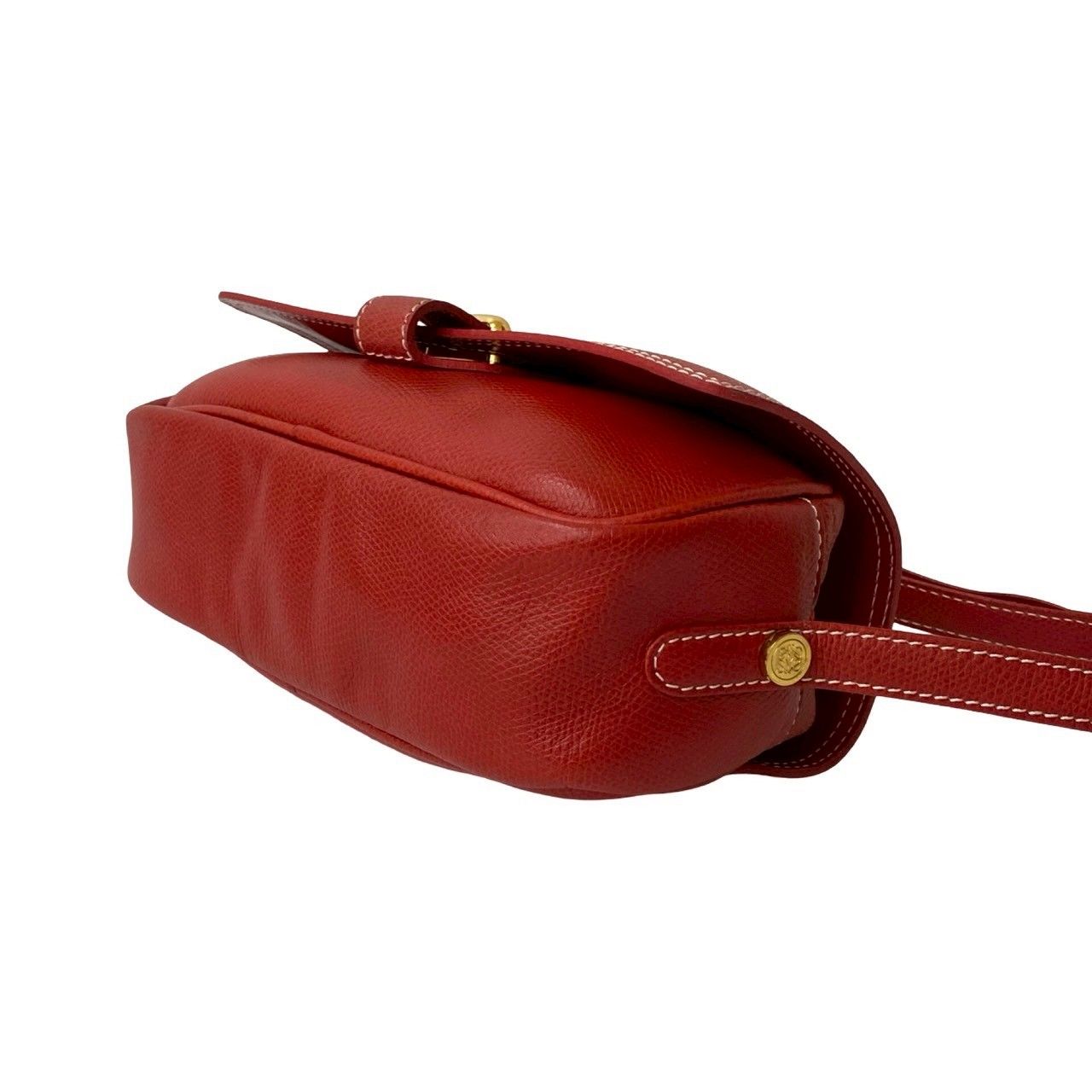 極 美品 LOEWE ロエベ ヴィンテージ アナグラム ロゴ エンボス レザー 