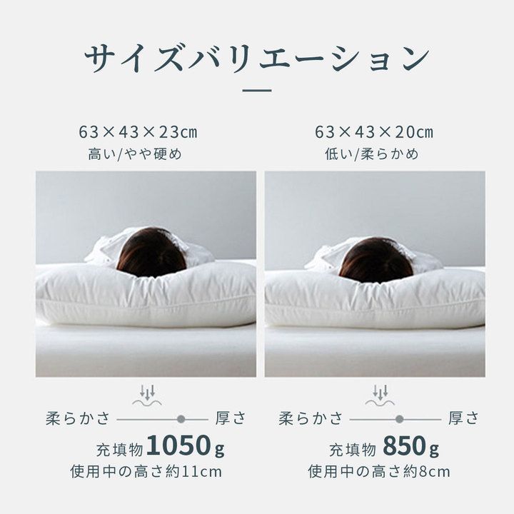通気性抜群の高反発安眠枕 抗菌加工で柔らかい れ