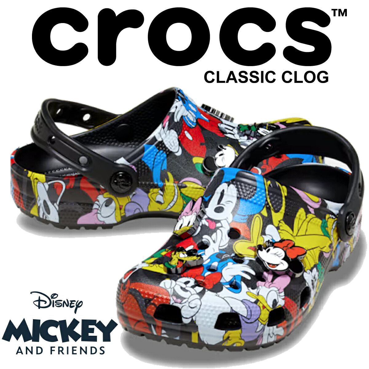正規品　27cm クロックス　ミッキーアンドフレンズ 楽天市場】クロックス CROCS サンダル シューズ キッズ ミッキー