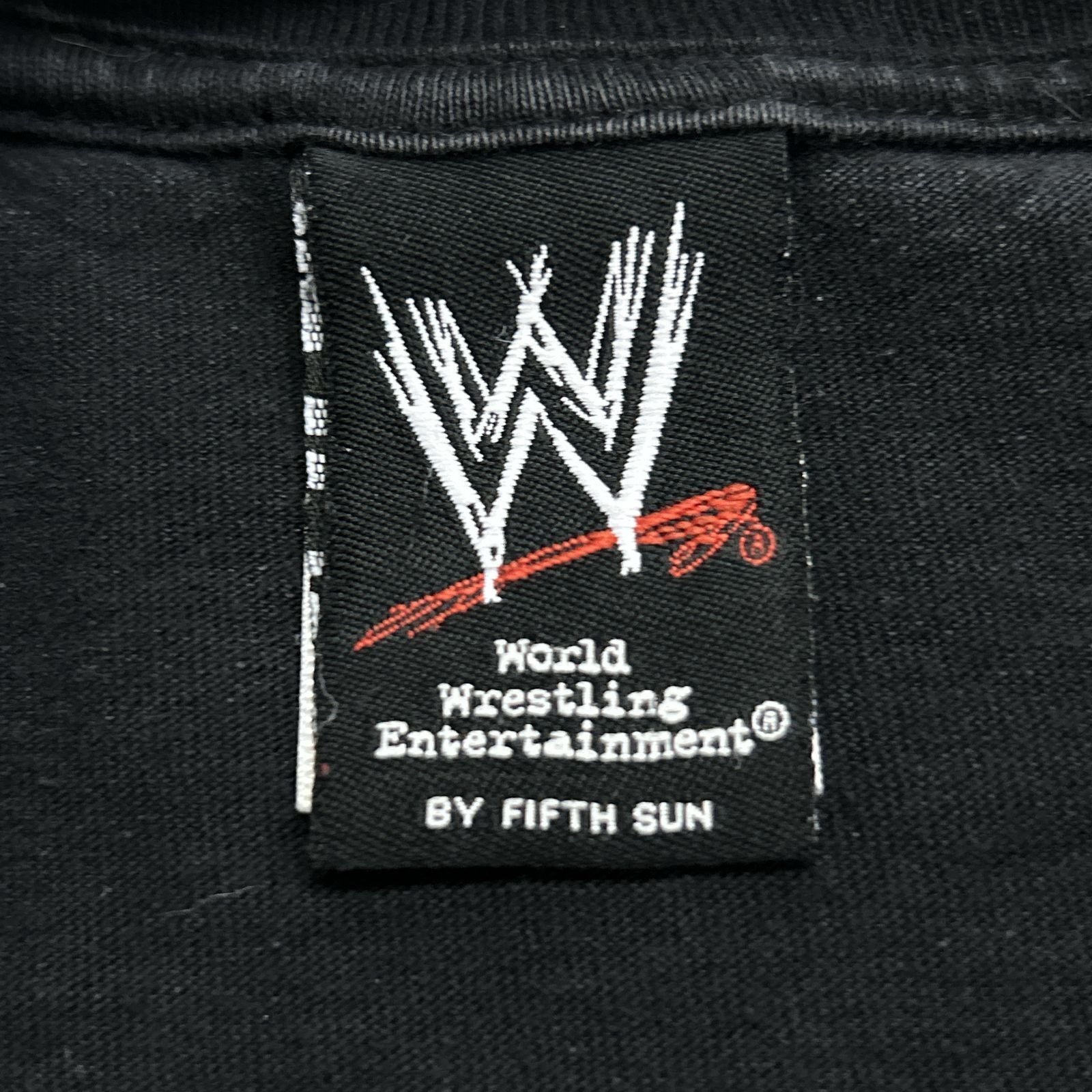 00s　WWE Raw　プロレス　アメリカ　テレビ番組　トップス　半袖Tシャツ　プリントTシャツ　古着　ブラック 黒　L