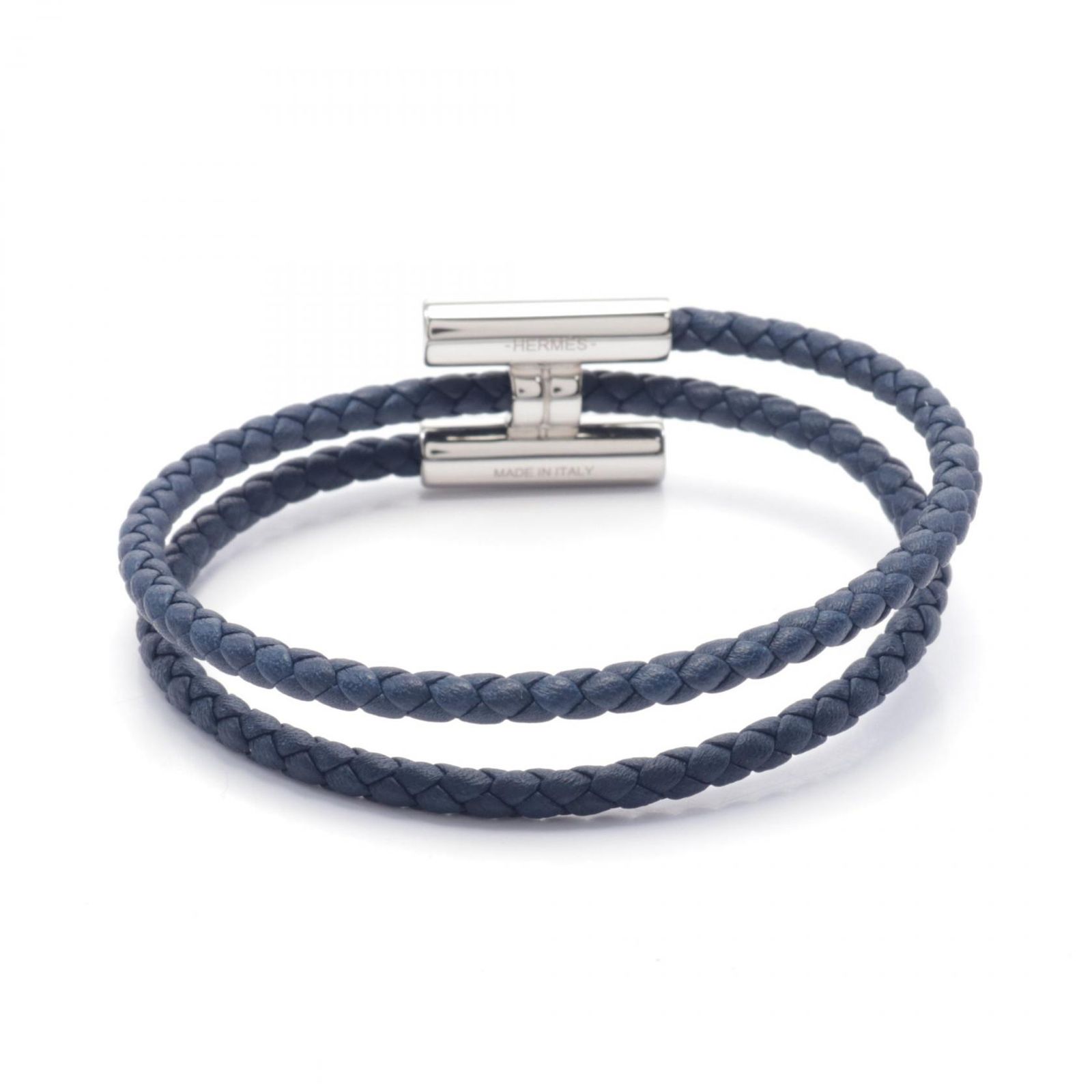 エルメス HERMES ブレスレット トゥルニ トレッセ ネイビー その他