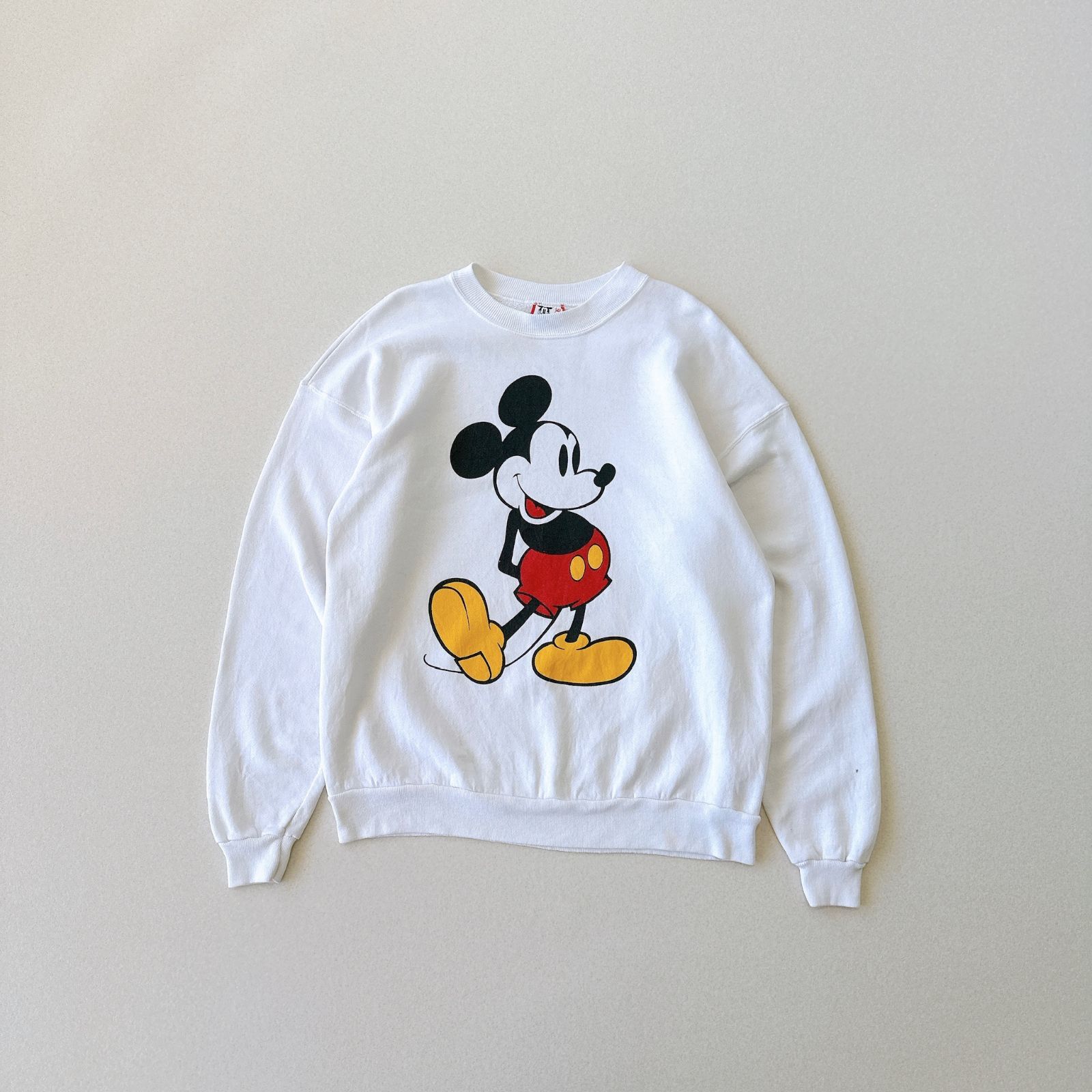 90s ミッキー USA製 プリントスウェット ディズニー Disney Stand 