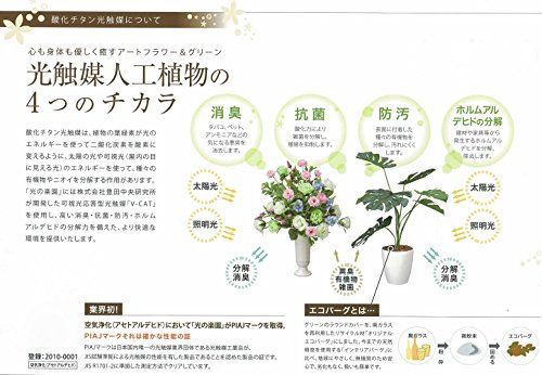 アートクリエイション Art Creation 光触媒 人工観葉植物 光の楽園 モンステラポット 433A60