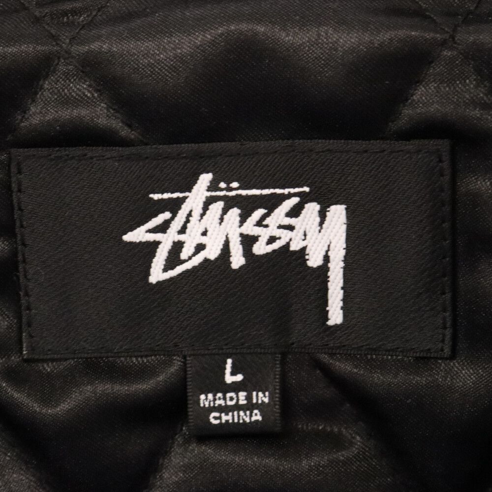 STUSSY (ステューシー) 23SS TWILL MOTO ZIP JACKET ツイルライダースジャケット ネイビー 115699 - メルカリ