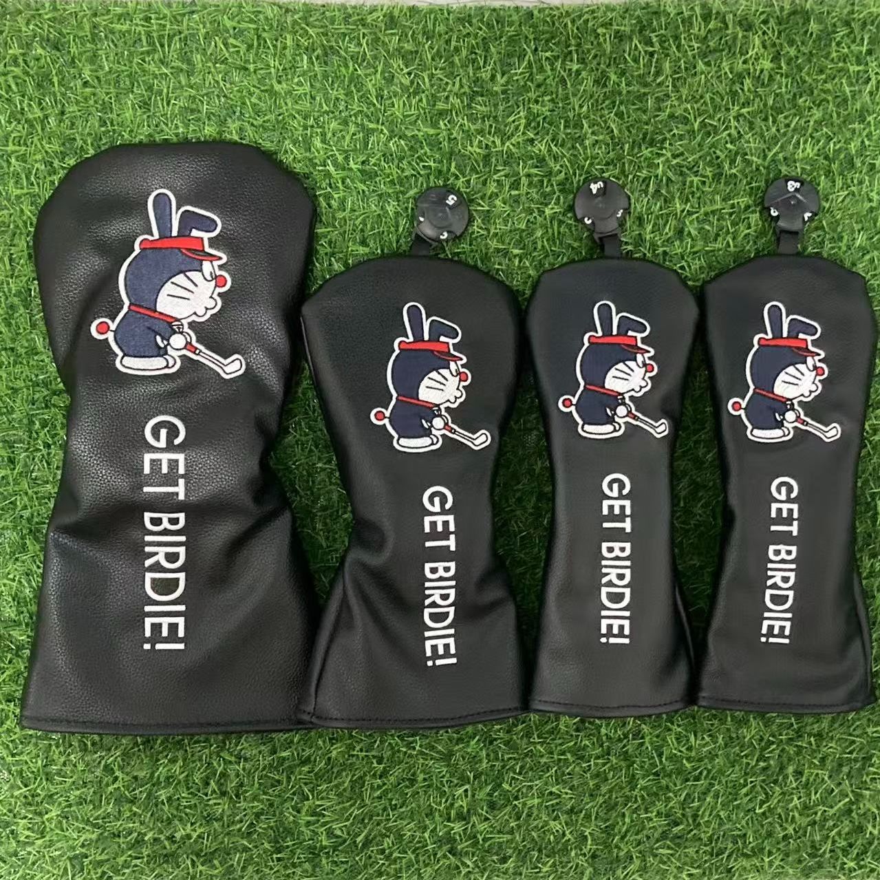 新品 4点セットゴルフクラブヘッドカバーセット