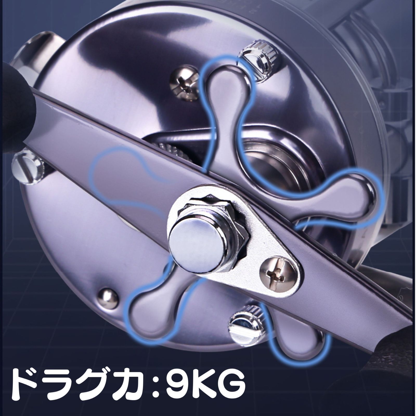 送料無料】ベイトリール リール 両軸リール 釣り 大物狙い