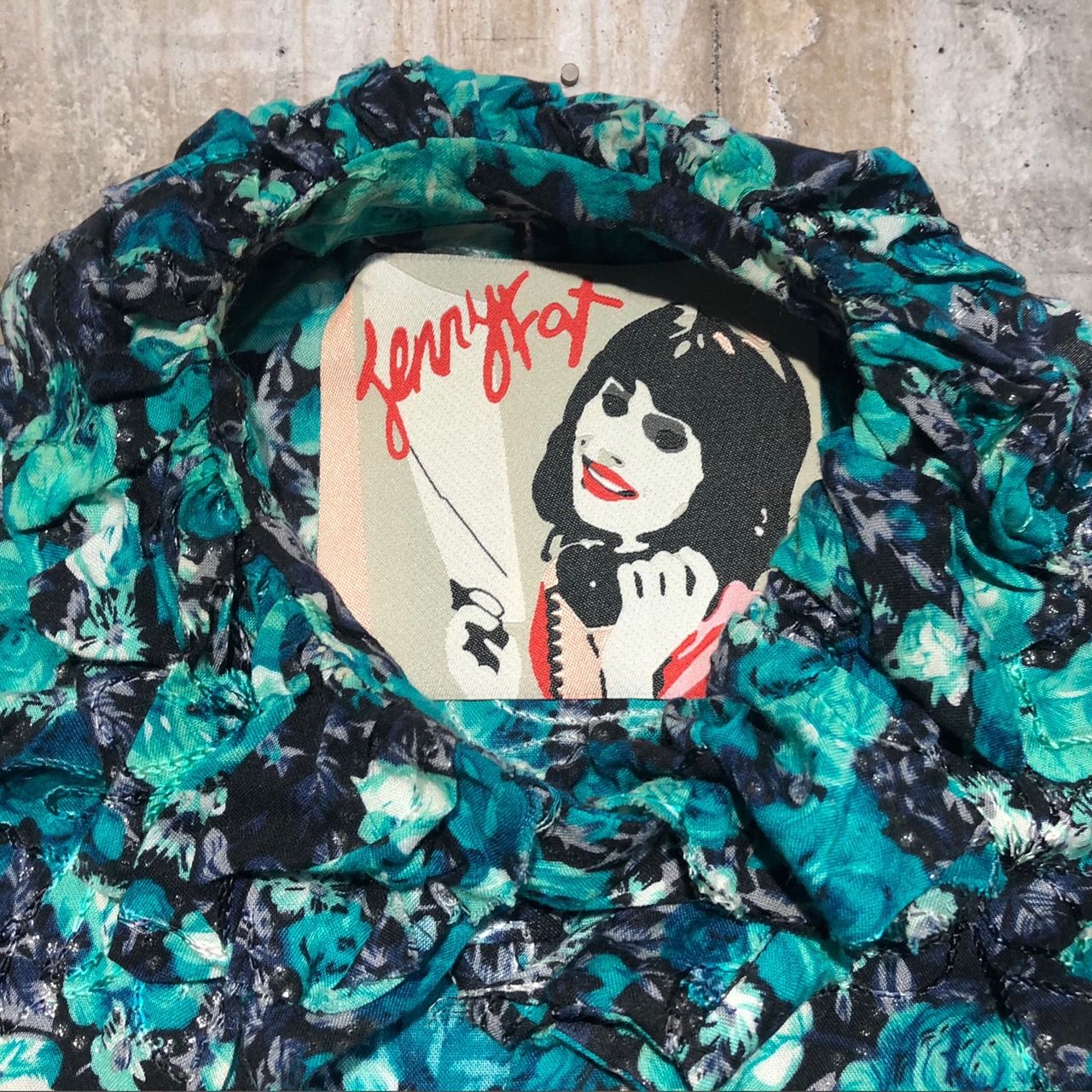 Jenny Fax(ジェニーファックス) 18SSライトストーンフラワーフリル 