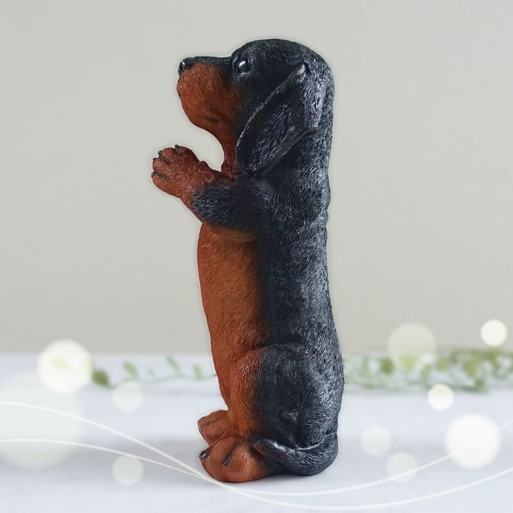 おねだり ダックスフンド 置物 オブジェ かわいい お願い