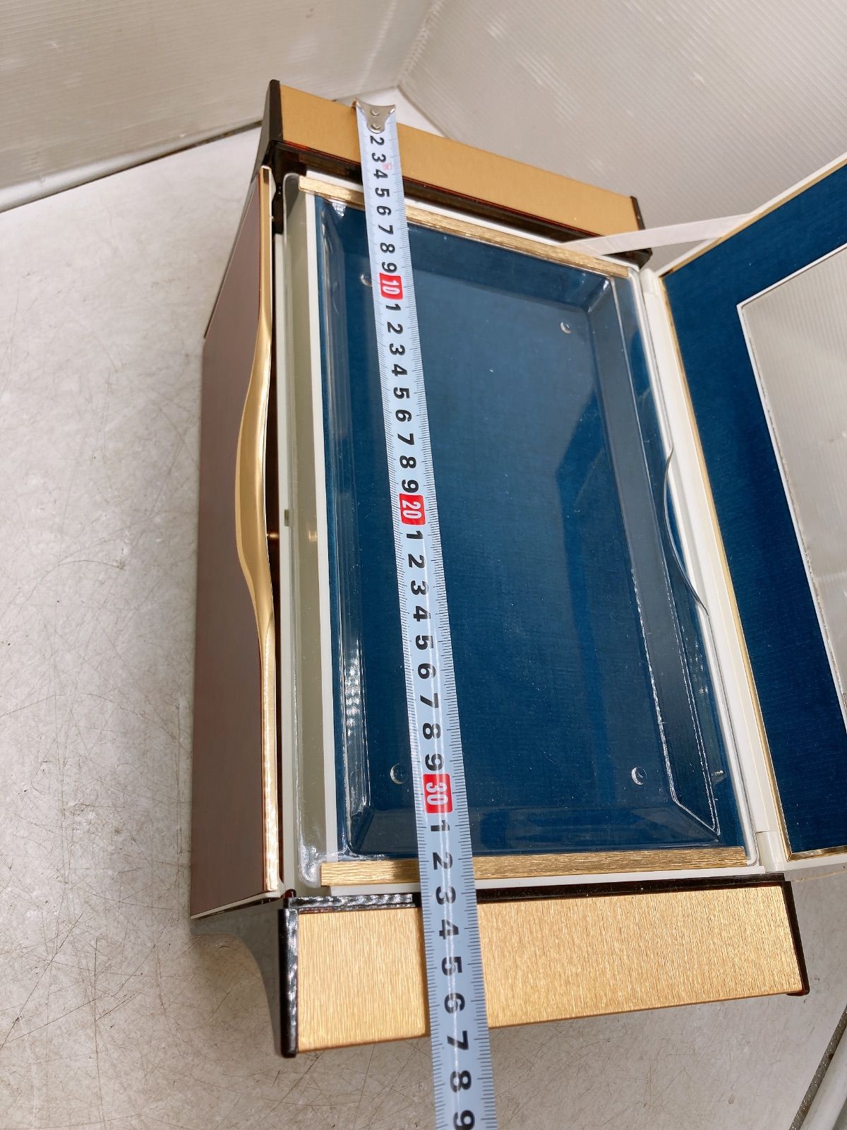 昭和レトロ 株式会社そごう くらしの泉会 E 宝石箱 メイクボックス 鏡 ミラー 化粧箱 王朝風 豪華 ボックス インテリア雑貨 ディスプレイ ユニークなデザイン 長期自宅 NEXPOTALLINN_EU