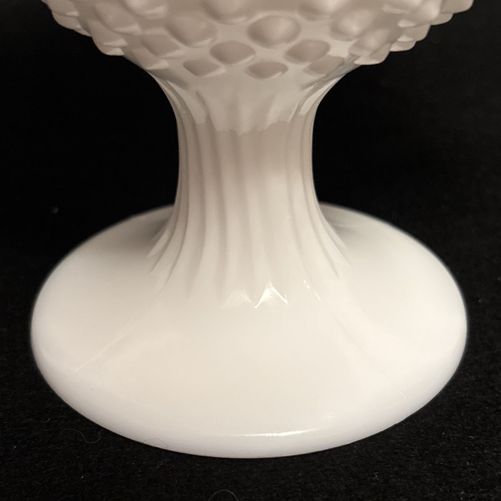 フェントン　ウラングリーンオパルセントホブネイル　キャンディディッシュコンポート フェントン Fenton グリーンオパールセント ホブネイル