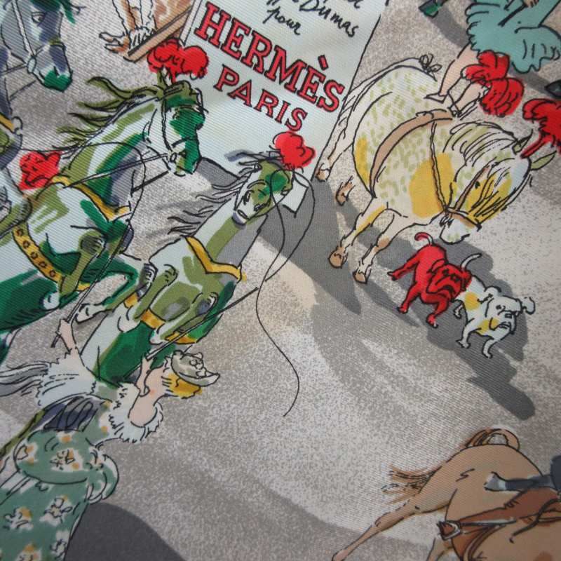 エルメス HERMES カレ90 美品 CIRQUE MOLIE モリエサーカス