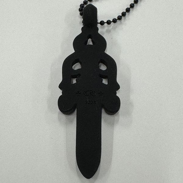 Chrome Hearts ダガー シリコン ラバー ネックレス 黒 Chrome Hearts†希少品☆発売後即完売したシリコンダガー