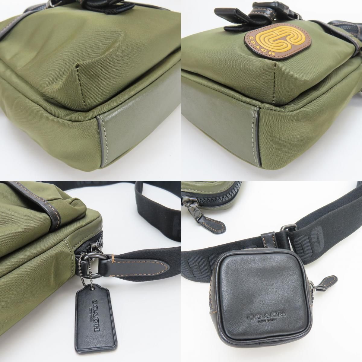 中古】 コーチ ショルダーバッグ マックスクロスボディ C9836 ナイロン 