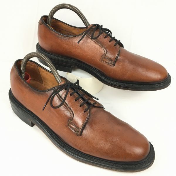 70s-80s/USAVintage 希少品　BRITISH WALKERS/ブリティッシュウォーカーズ　 プレーントゥ〈ブラウン/茶/BROWN〉size9D/26.5-27.0/メンズ/菅NO.WZA-422 #BUZZBERG