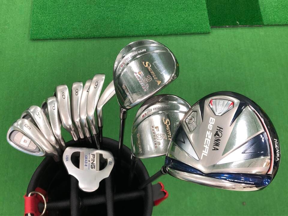 ホンマ　ピン　メンズゴルフ14本セット　右利き用　キャディバッグ　初心者おすすめ ホンマ ピン メンズゴルフ14本セット 右利き用 キャディバッグ