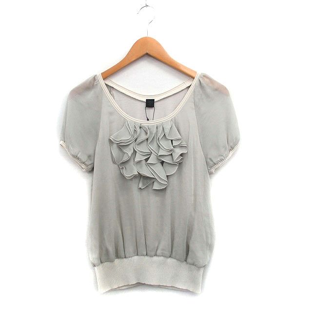 美品　ベアトリス　BEATRICE フリルTシャツ サイズ38 白 美品 ベアトリス BEATRICE フリルTシャツ カットソー 38 白