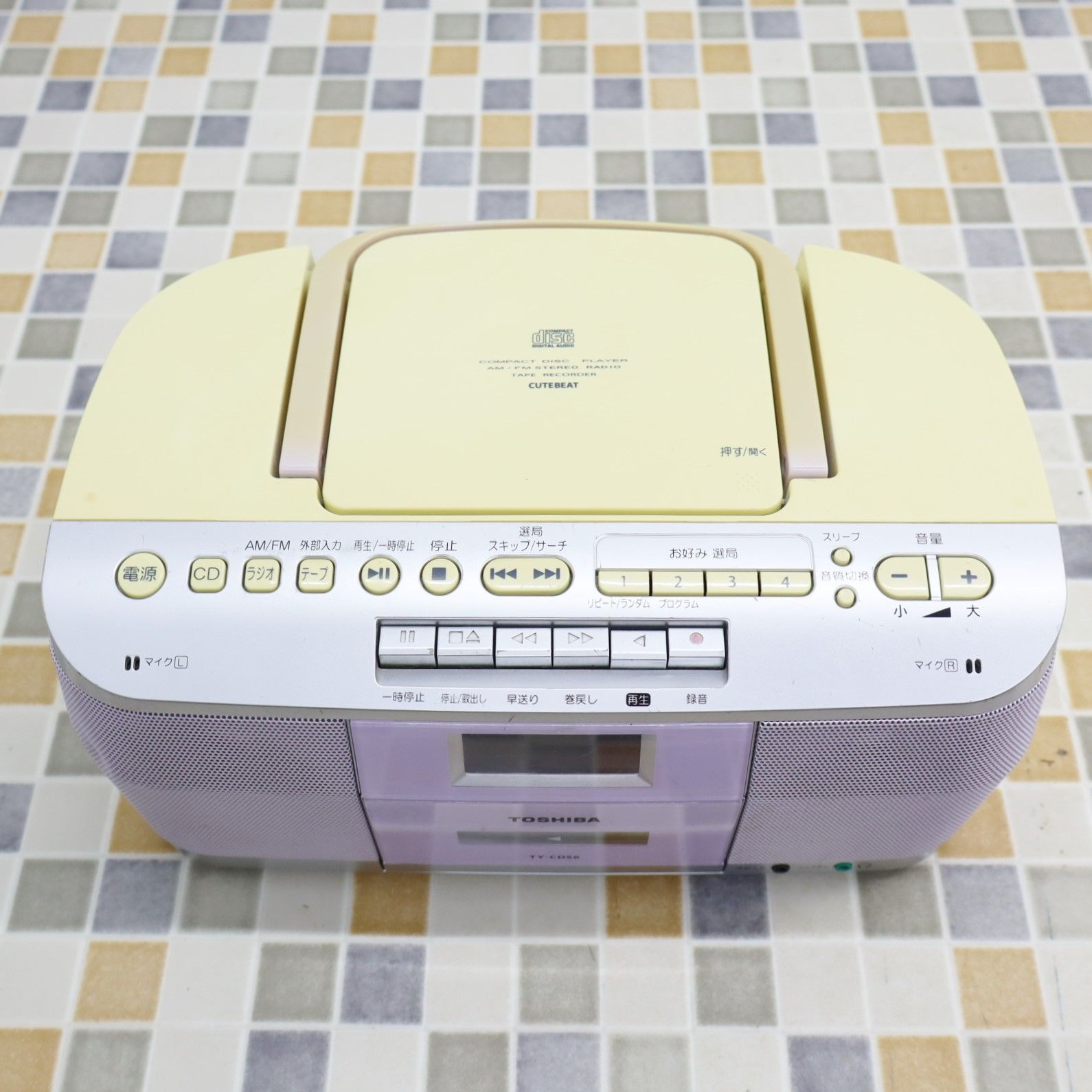 ◇オーディオ機器 現状販売｜CDラジオカセットレコーダー｜TOSHIBA 東芝 TY-CDS6 ｜ 難あり ジャンク 2015年製□O6514 -  オーディオ機器