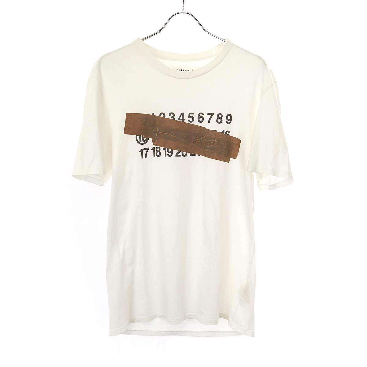 Maison Martin Margiela 10 メゾン マルタン マルジェラ 10 2008AW カレンダープリントTシャツ ホワイト 46 -  メルカリ