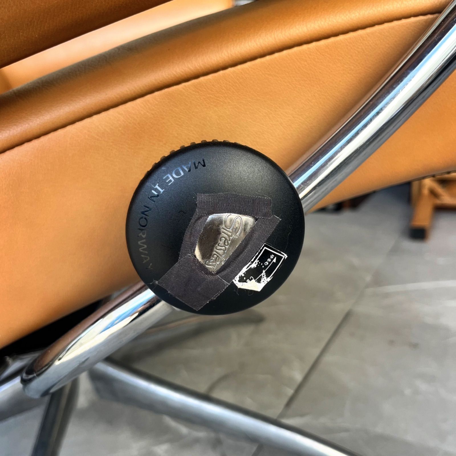 取付無料！エコーネス ストレスレスチェア メトロスター 本革キャメル